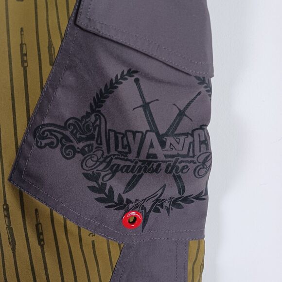 Allyance Men's Shorts Size 38 Cargo Pocket Olive Gray - Picture 2 of 14